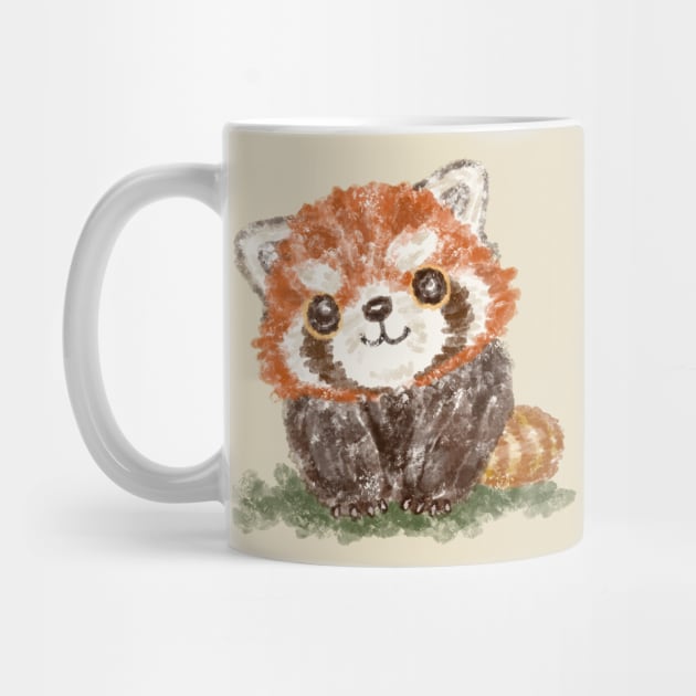 Smiling red panda by sanogawa